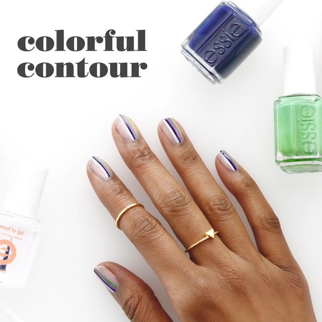 5 diseños de uñas decoradas con rayas