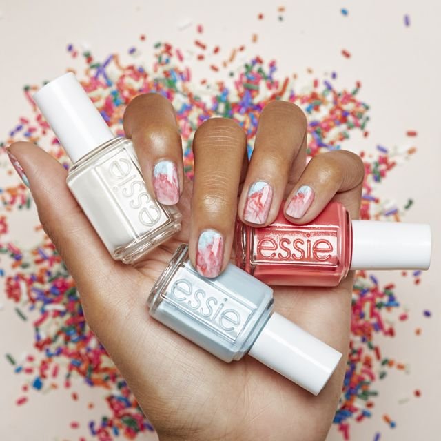 nail art sorbet swirl