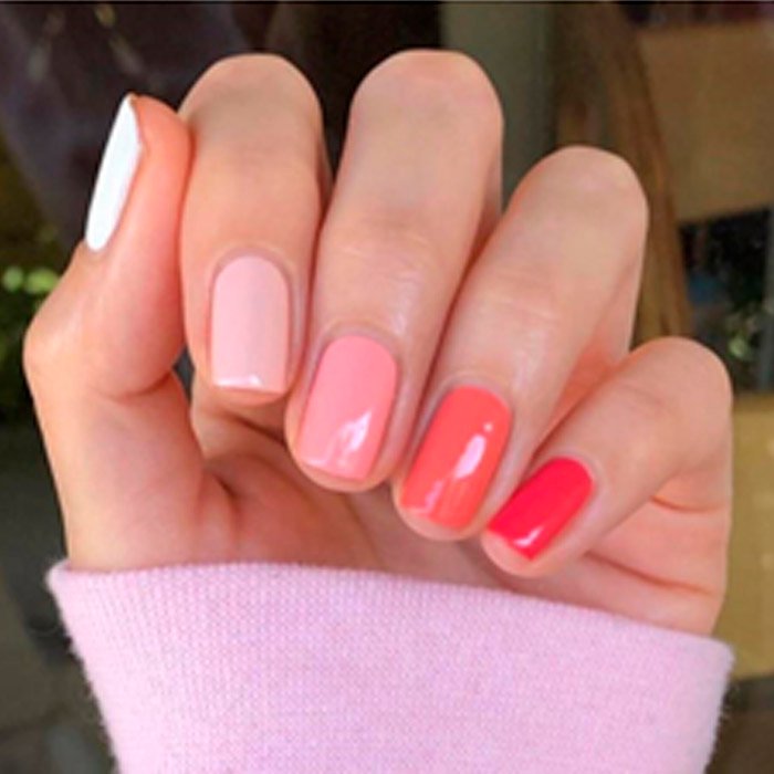 Uñas coral pastel para todos los días | Essie