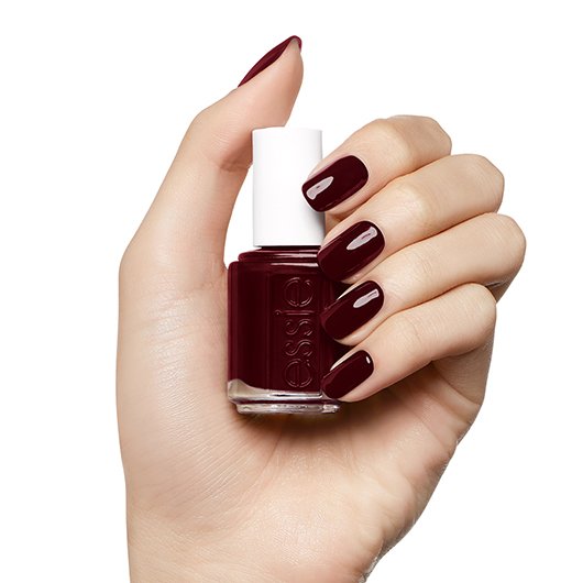 bordeaux esmalte de uñas, color de uñas laca para uñas vino tinto intenso - essie