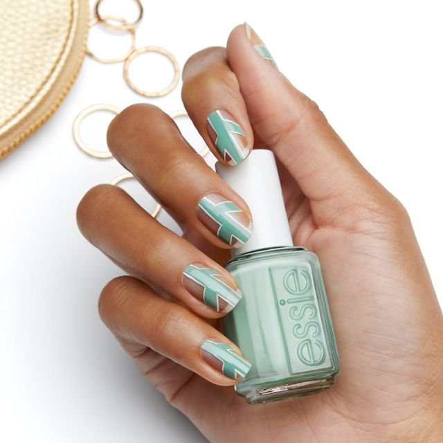 nail art dibujo cactus