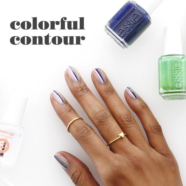 Colorful Contour Nail Art Compressor