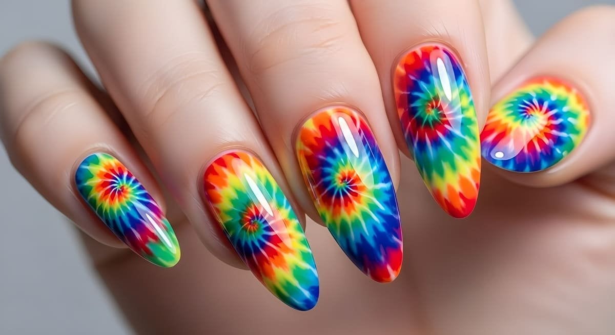 uñas psicodélicas