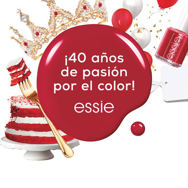 No hay mejor forma de celebrar el 40 cumpleaños de essie que pintándote las uñas con cualquiera de los esmaltes de su amplísima colección. Bueno, ¡con uno o con varios! 