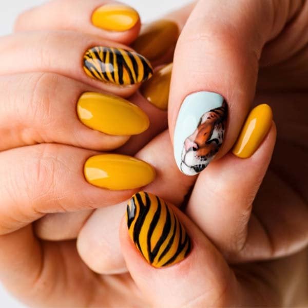 uñas tigre
