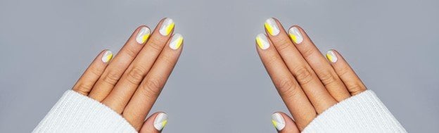 para unas uñas amarillo pastel