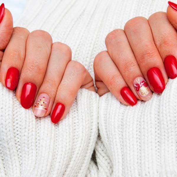 uñas navidad 2024